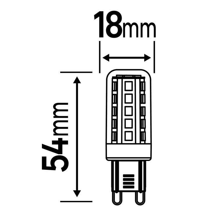 CH-86577377-LUM Ampoule led G9, 470lm=40W,blc chaud,LEXMAN_4