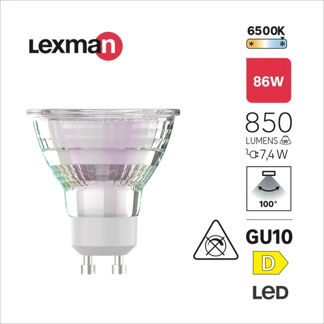 CH-84822483-LUM Ampoule LED LEXMAN GU10 7,5 W 6 500 K_3