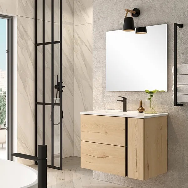 CNB485RC_CB0933CB_CNB21G Meuble bl onix 2T+1 porte+lavabo+miroir_1